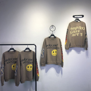 kids see ghosts×cpfm笑脸联名套头卫衣侃爷同款小孩遇见鬼kanye