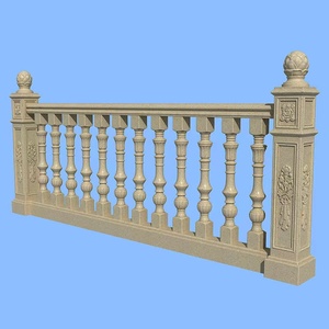 【94高】欧式风格新农村别墅罗马柱栏杆模具庭院围墙护栏阳台柱子