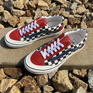 万斯堡vansеpol小脏橘50周年纪念款鞋黑白棋盘格帆布鞋包头男鞋