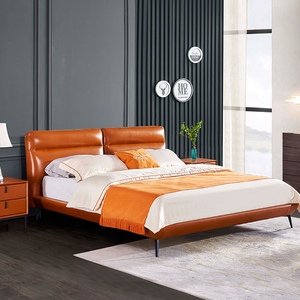 轻奢床ins网红床现代简约2米大床软包床软床双人床主卧婚床北欧风