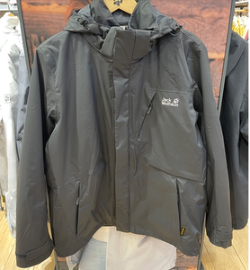 21秋冬jackwolfskin狼爪男防风防水软壳内胆三合一冲锋衣5120112