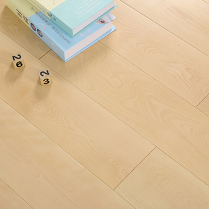 北欧白枫木原木纯实木地板极简风家用卧室锁扣地暖免龙骨厂家直销