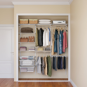 卧室砌墙衣柜定做小户型diy环保挂墙金属走入式自制衣帽间 定制金