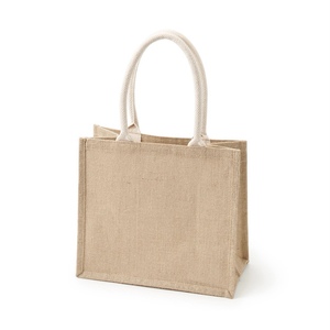 商场代购日本muji无印良品黄麻袋手提环保袋购物袋麻布袋斜挎背包