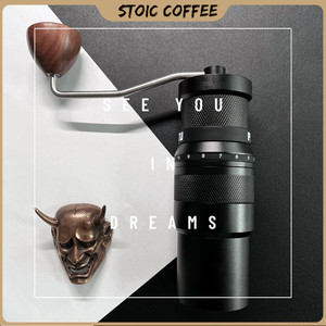 新款potu小富士手摇鬼齿磨豆机手冲咖啡单品研磨器电动便携非意式