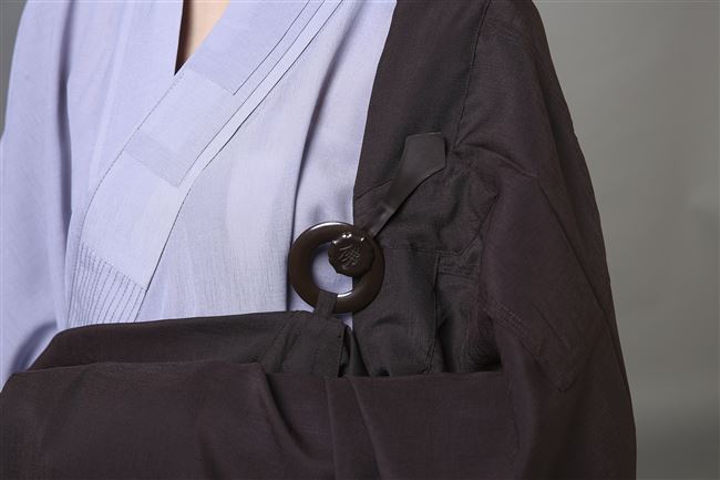 高档佛教用品 袈裟搭衣居士海青僧服五戒缦衣五衣七衣台湾麻纱曼