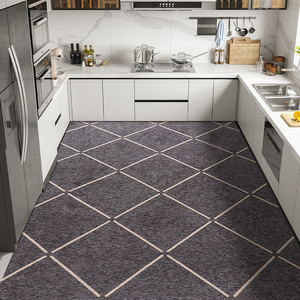 厨房地垫防滑防油防水耐脏家用地毯门垫进门脚垫可定制大面积满铺