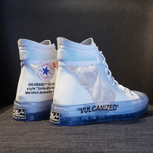 star匡威1970s帆布鞋男果冻鞋ow联名off板鞋透明水晶底white男鞋