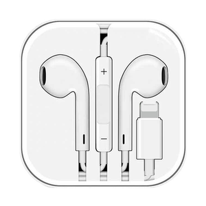 原装正品 入耳式iPhone7plus苹果7/8/6/6s/11耳机有线i7P/X/XR/XS/MAX耳塞lightning扁头通用ipad影巨人手机
