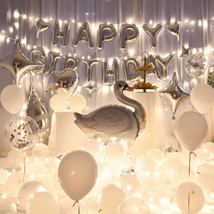 网红生日装饰场景布置男生浪漫派对老公女生成年男朋友18岁女朋友