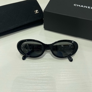 香奈儿Chanel  新款经典女士链条双c方框型太阳镜墨镜时尚潮流