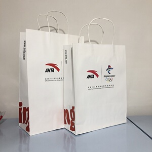 安踏手提袋antalogo纸袋羽绒服袋服装袋鞋子袋环保高档礼品鞋盒袋