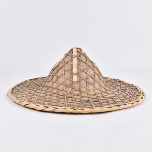 斗笠帽子男红军帽大檐防晒遮阳帽魔术道具装饰竹编农民草帽钓鱼帽