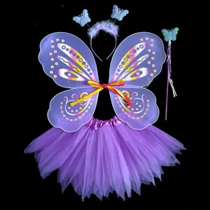 儿童男女童演出服装昆虫演出服幼儿带蜻蜓头饰翅膀虫儿飞舞蹈