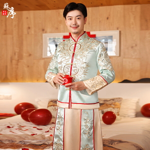 男士秀禾服中式结婚婚礼男装