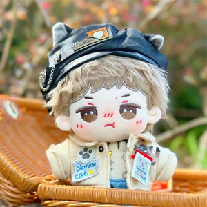 王一博棉花娃娃正常体原创现货耶啵酱20cm玩偶毛绒公仔同学礼物