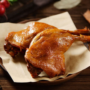 对青鹅汤腿鸭腿哈尔滨熏酱卤味熟食零食品真空包装装260g