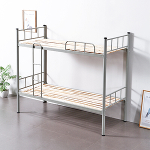 加厚成人上下床铁质宿舍双层床高低床单人床公寓床上下铺铁艺床