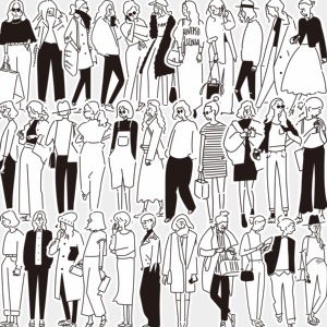 手帐贴纸黑白线条复古人物贴纸防水创意日记本相册手机壳装饰贴画