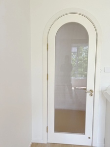 法式弧形门圆弧拱形门实木复合长虹玻璃卫生间门厨房室内门卧室门