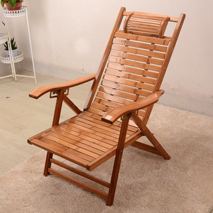 折叠椅子家用午休靠背椅阳台家用休闲椅老人竹椅小型户外便携收椅