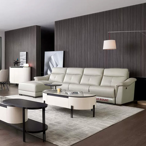 帝标家具真皮皮艺意式轻奢沙发简约现代客厅转角沙发小户型PS5017