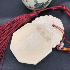 仁煜堂仿象牙料明代汉服锦衣卫牙牌腰牌告身牌可定制刻字