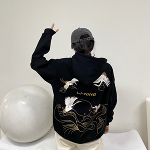中国李宁卫衣悟道仙鹤