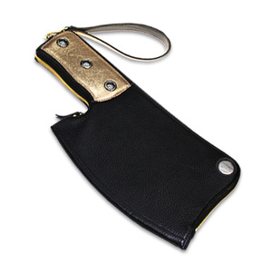 皮具菜刀包女士手拿手机包零钱包头层真牛皮小包包美辰皮革制品有限