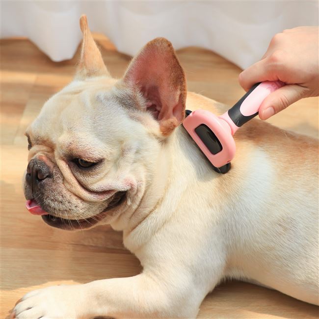 宠物狗狗猫咪脱毛梳毛刷柯基法斗巴哥金毛泰迪去毛除毛刮毛梳