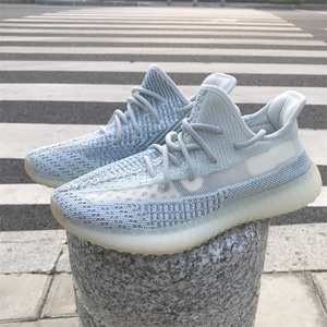 椰子350 真爆冰蓝满天星透气运动鞋yezzy跑步鞋莆田运动潮鞋