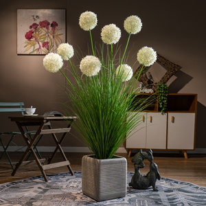仿真绣球芦苇草绿植造景塑料仿生假花艺植物摆件室内客厅装饰摆设