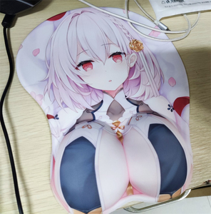 碧蓝航线天狼星肌肉大尺度日系奶牛二次元护腕托游戏3d立体鼠标垫