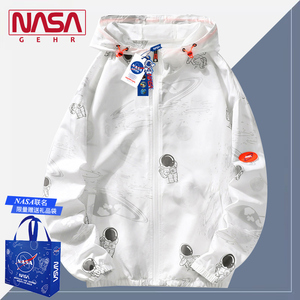 NASA联名冰感防晒服男士宇航员轻薄情侣学生夏季外套户外防紫外线