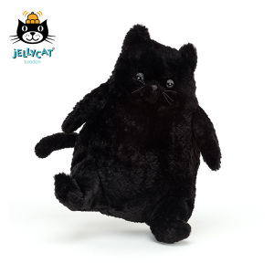 jellycat2021年新品爱心小猫黑色儿童玩具毛绒玩具公仔玩偶娃娃