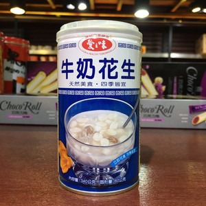 台湾原装 爱之味牛奶花生340ml 饮料 早点夜宵甜品
