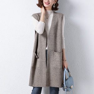 大码坎肩女洋气中长款