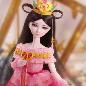 正版叶罗丽娃娃女孩儿童玩具礼盒仿真洋娃娃生日礼物 金罗丽50cm