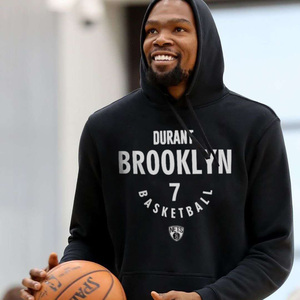 凯文杜兰特卫衣连帽衫男同款布鲁克林篮网城市版7号kd篮球外套
