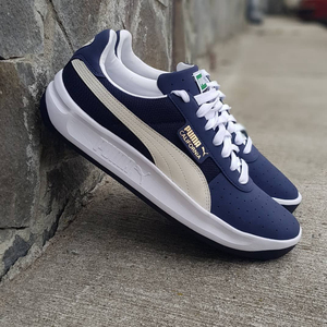 正品彪马休闲鞋 puma california casual 经典蓝白复古透气板鞋男