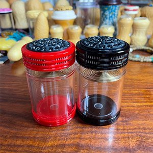 老谭罐 老谭蝈蝈罐送簧蝈蝈叫罐60有机玻璃鸣虫蝈蝈罐虫具用具