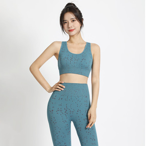 防震聚拢定型运动内衣女背心文胸紧身健身裤跑步瑜伽套装
