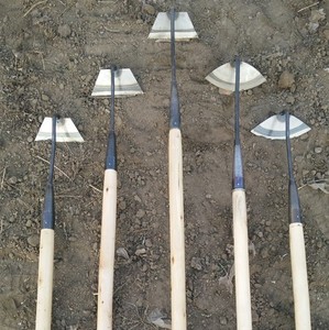 农用小锄头草锄头工具家庭全钢农具神器园艺花锄铲草除草圆锄大号
