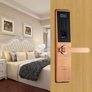 黑龙heron指纹锁a6022 家用电子锁木门 防盗门密码锁 三年质