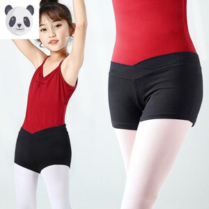 儿童舞蹈三分短裤女童中国舞少儿芭裤七分练功民族舞女打底平角裤
