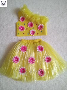 儿童环保衣服装女孩亲子手工diy制作幼表服演时装秀废旧物材料节
