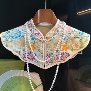 中式国风披肩盛装饰品设计感小众搭配复古汉服云肩服饰配饰