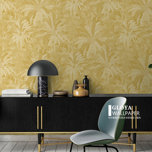 棕榈世界 Palm World 简约轻奢无缝布 棕榈树 客厅卧室背景墙纸布