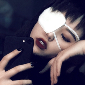 ananchaoren淘宝二次云中二病病娇眼罩动漫cos东京喰种金木款1人