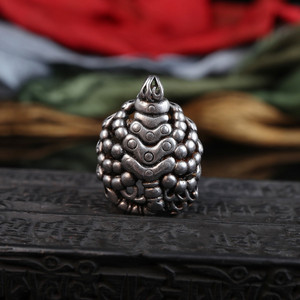 天铁托甲忿怒莲师火焰铁蝎随身挂件吊坠民族风手工工艺蝎子